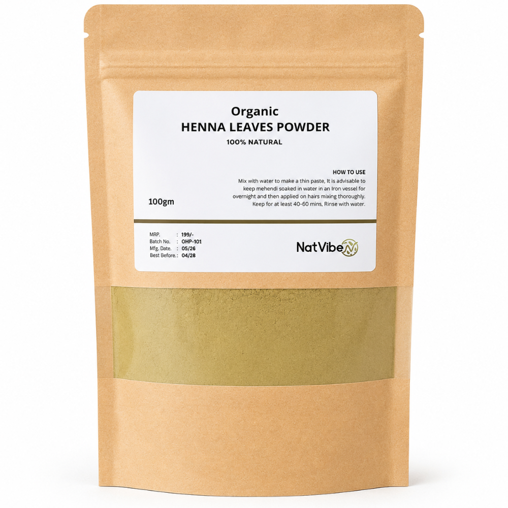 Organic Henna Indigo Combo Pack | 4 pack (2 Henna + 2 Indigo) 400gm